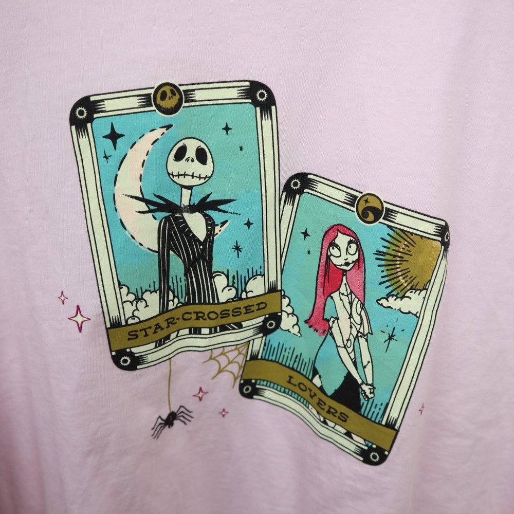 Disney Nightmare Before Christmas Jack & Sally Tarot Long Sleeve Shirt L - Picture 8 of 12